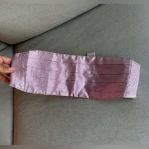 Iridescent Baby Pink Vintage 80’s Mel Howard cummerbund